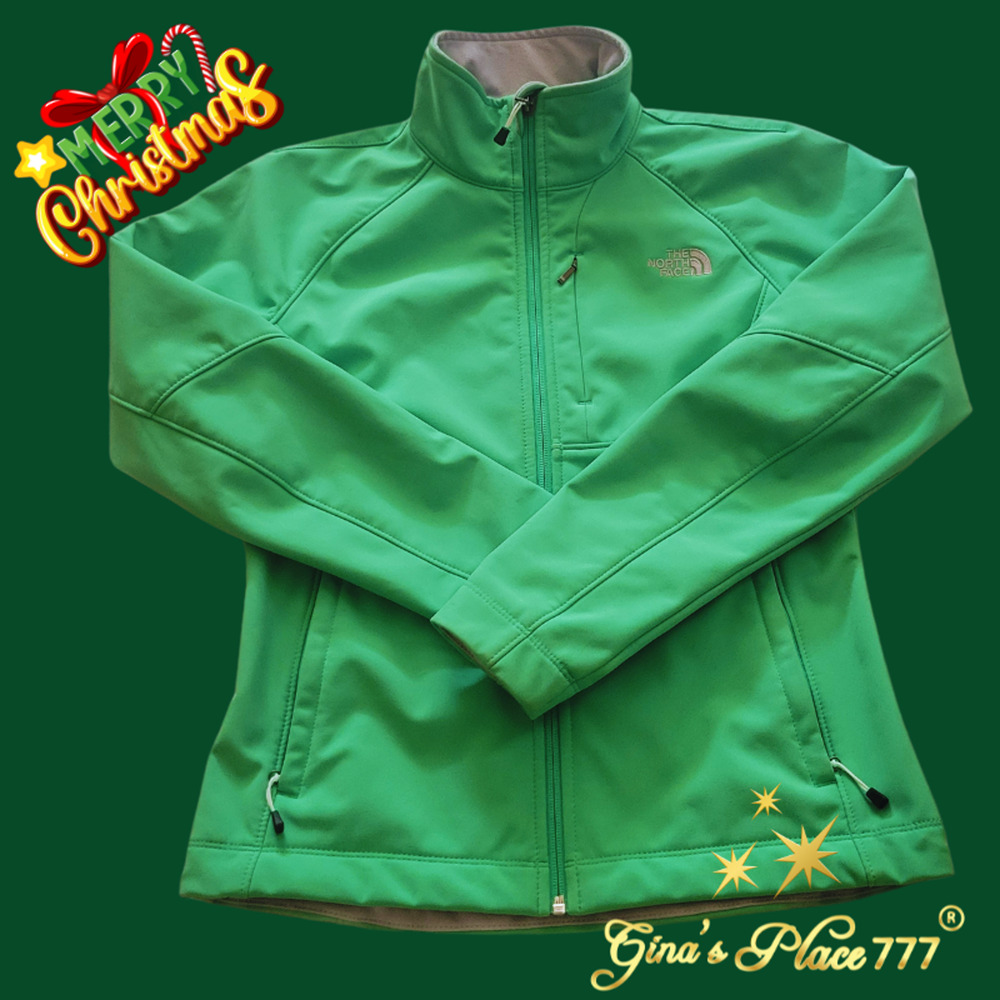 NORTH FACE WOMEN'S TNF APEX BIONIC SOFT SHELL JACKET SIZE LARGE GREEN - Picture 4 of 13